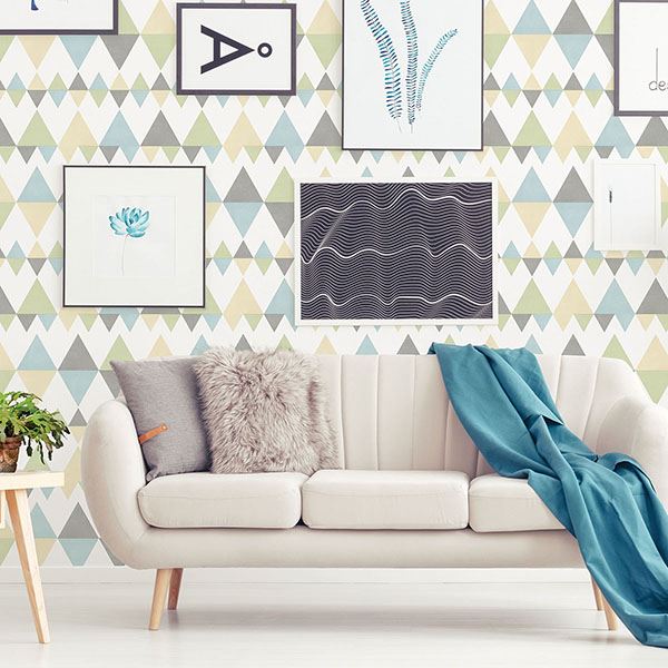 2821-25130 Trilogy Multicolor Geometric Wallpaper