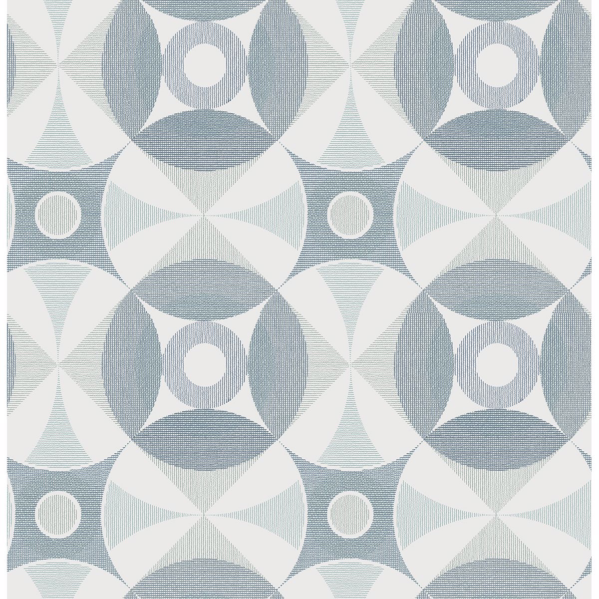 2821-25132 Ellis Teal Geometric Wallpaper