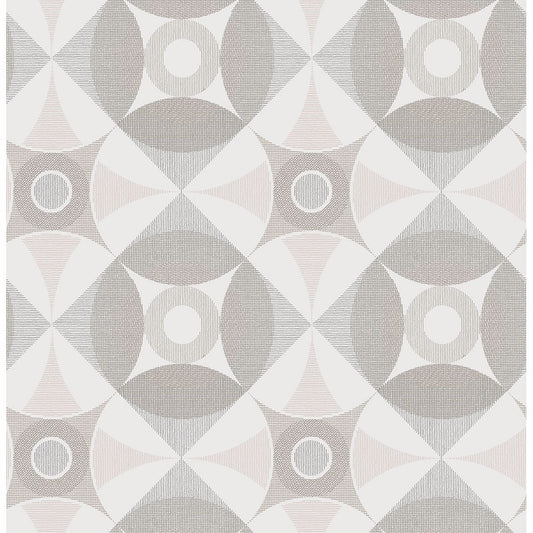 2821-25133 Ellis Light Brown Geometric Wallpaper