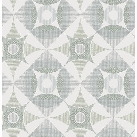 2821-25135 Ellis Sage Geometric Wallpaper