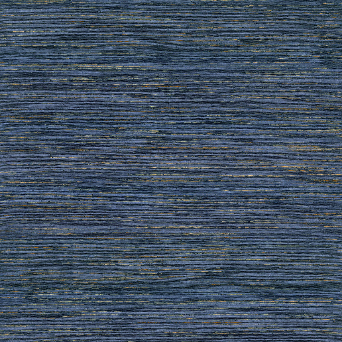 2829-82042 Pattini Indigo navy blue Natural Grasscloth Wallpaper