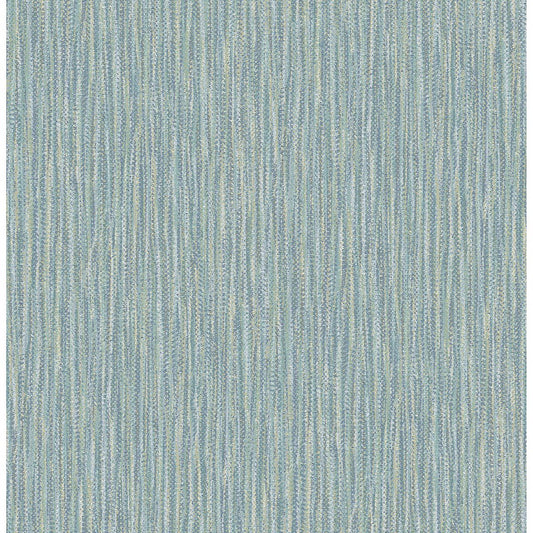 2861-25420 Raffia Aqua Faux Grasscloth Wallpaper