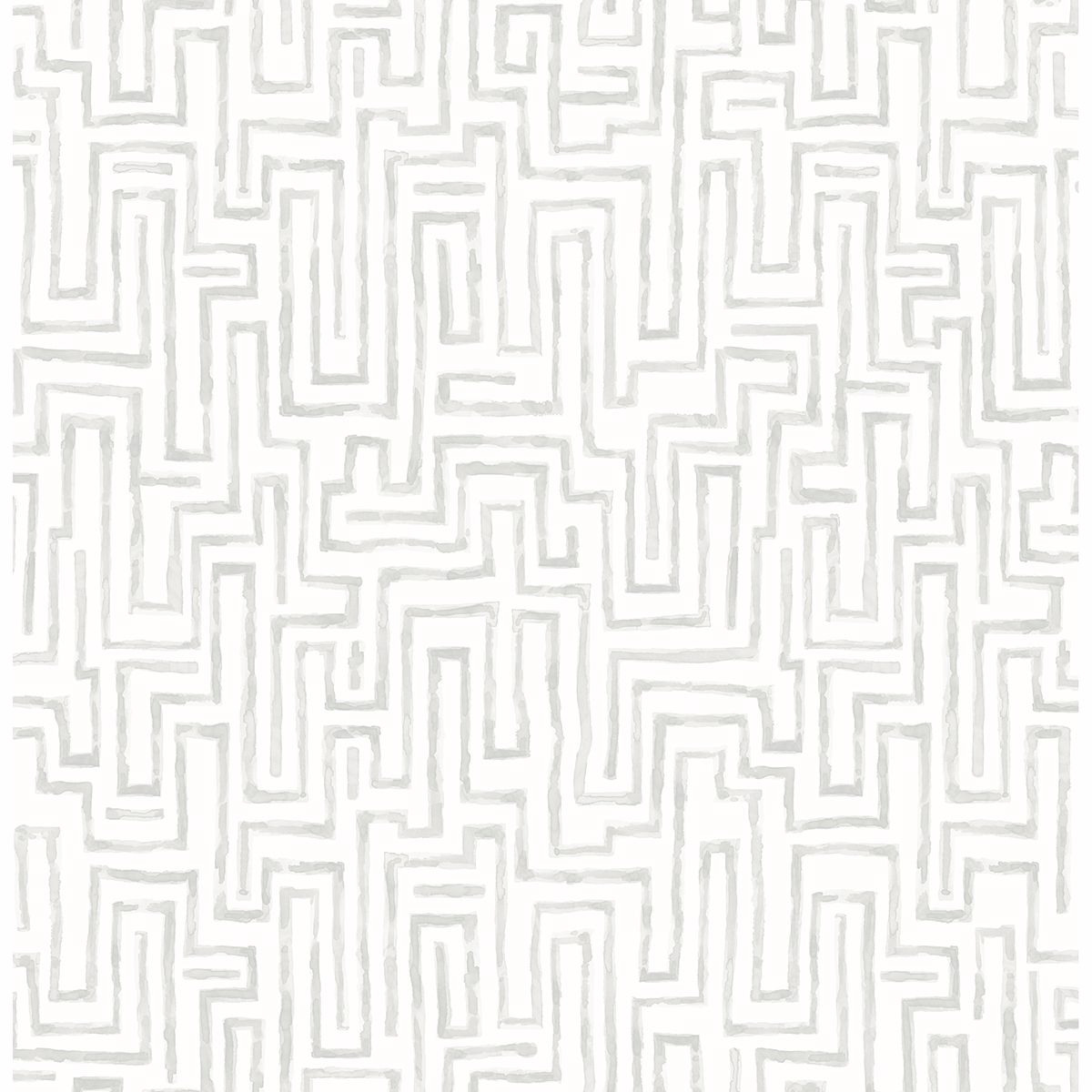 2861-25703 Ramble Grey Geometric Wallpaper