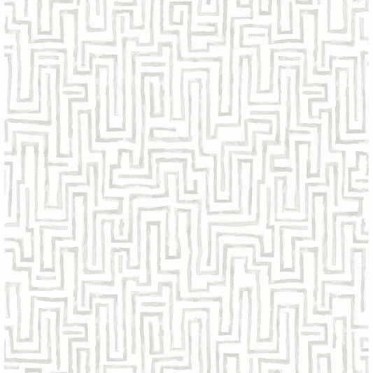 2861-25703 Ramble Grey Geometric Wallpaper