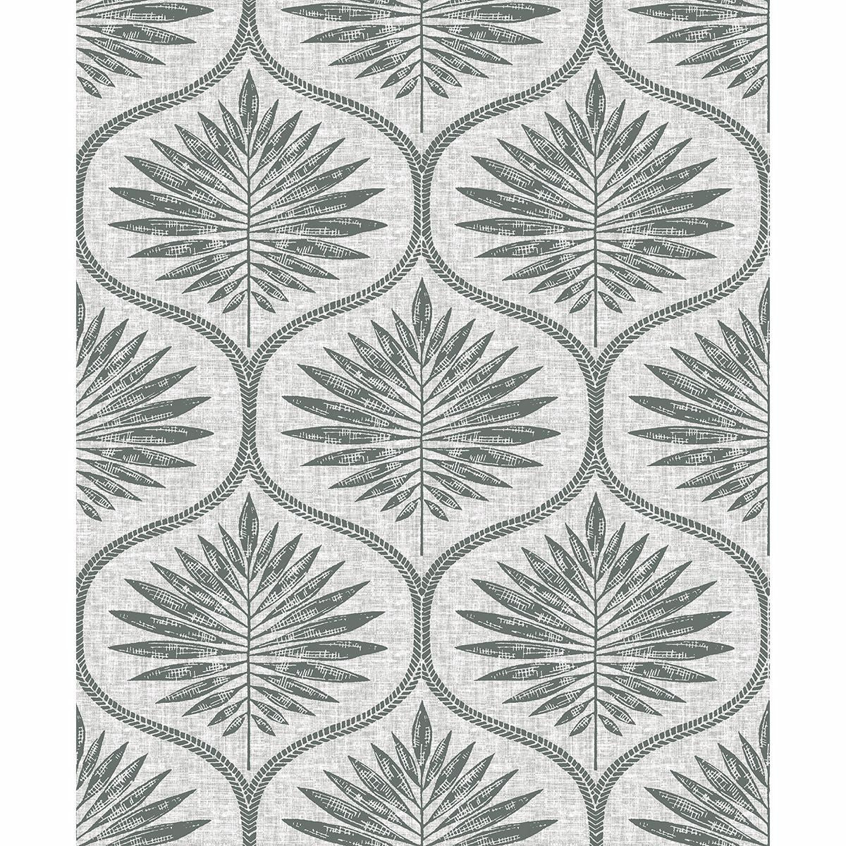 2861-25718 Laurel Grey Ogee Wallpaper