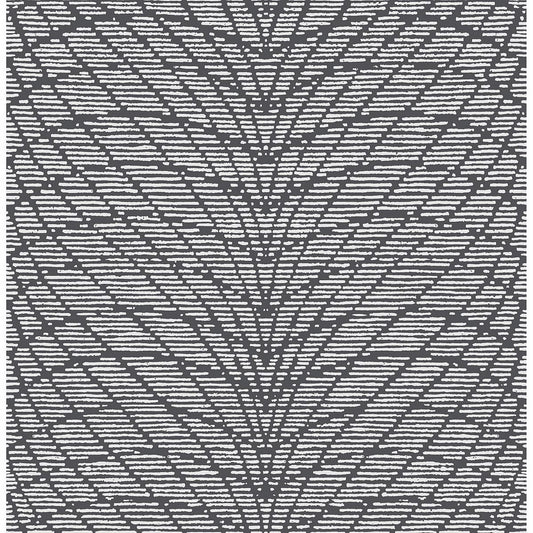 2861-25747 Aperion Dark Brown Chevron Wallpaper
