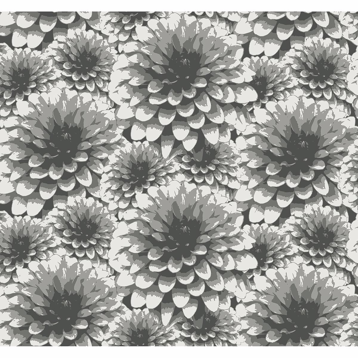 2861-87518 Umbra Charcoal Floral Wallpaper