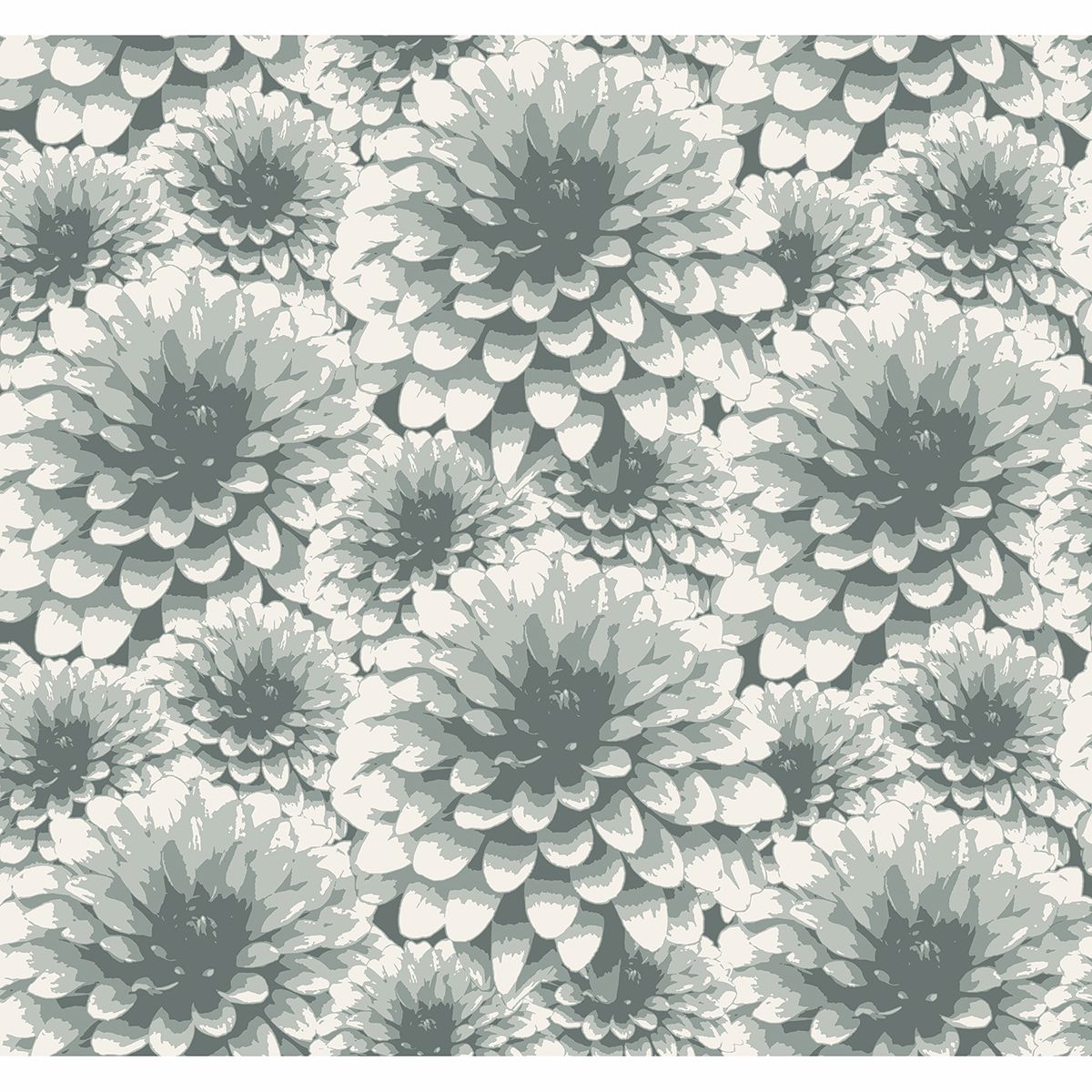  2861-87520 Umbra Teal Floral Wallpaper