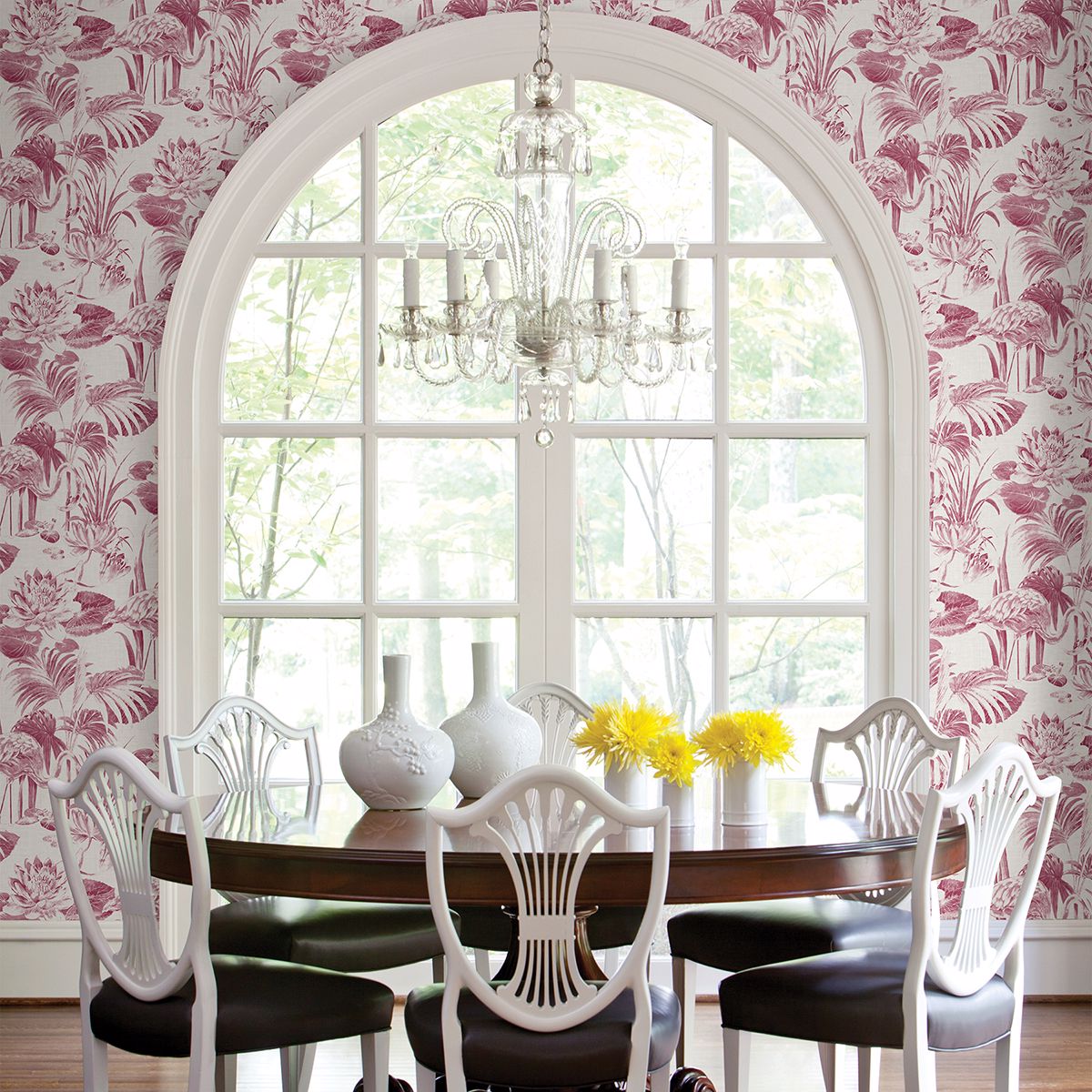 2861-87524 Frolic Magenta Lagoon Wallpaper