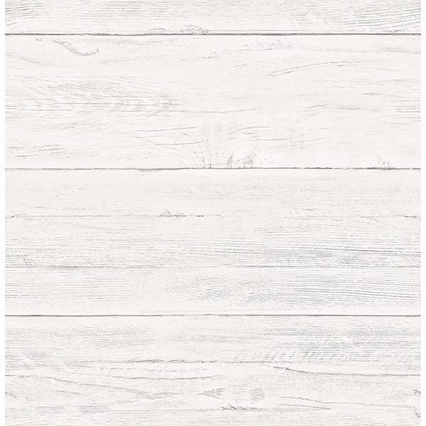 2904-22307 Adair White Shiplap Wallpaper