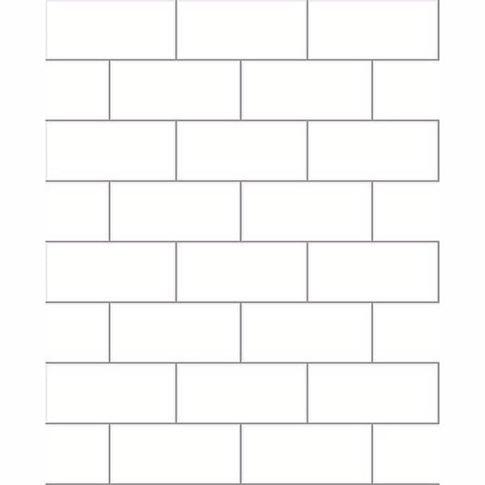 2904-23750 Easton Off-White Subway Tile Wallpaper
