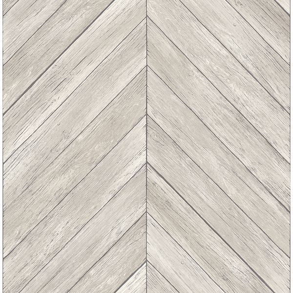 2904-24005 Parisian Dove Chevron Wood Wallpaper