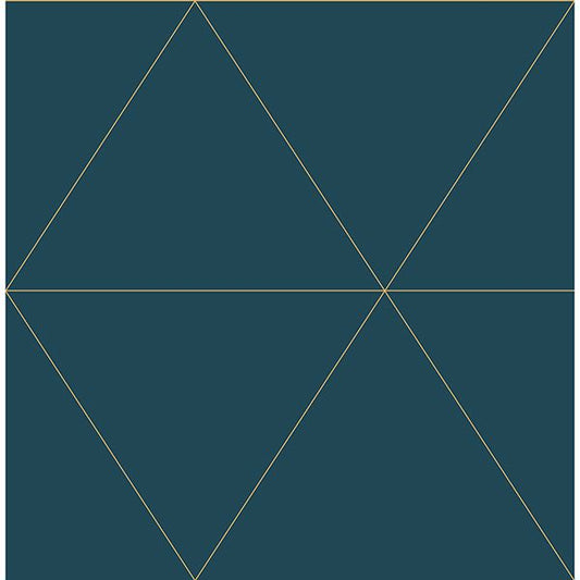 2904-24228 Twilight Teal Modern Geometric Wallpaper