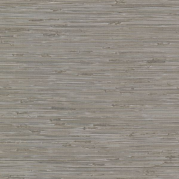 2904-24416 Fiber Taupe Faux Grasscloth Wallpaper