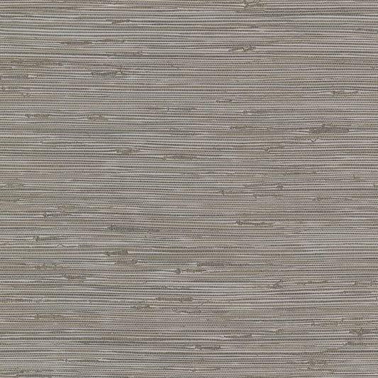 2904-24416 Fiber Taupe Faux Grasscloth Wallpaper