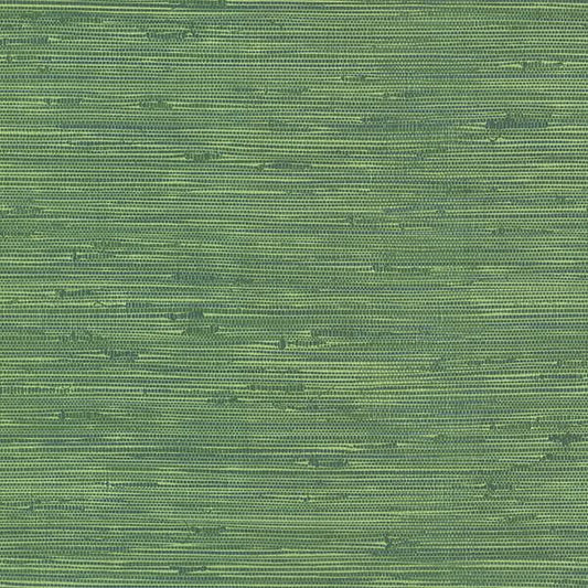 2904-24419 Fiber Green Faux Grasscloth Wallpaper