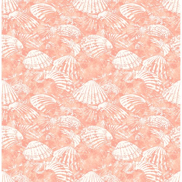  2904-25689 Surfside Coral Shells Wallpaper
