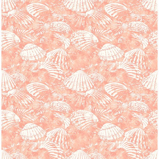  2904-25689 Surfside Coral Shells Wallpaper
