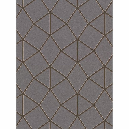 2904-42490 Albion Taupe Geometric Wallpaper