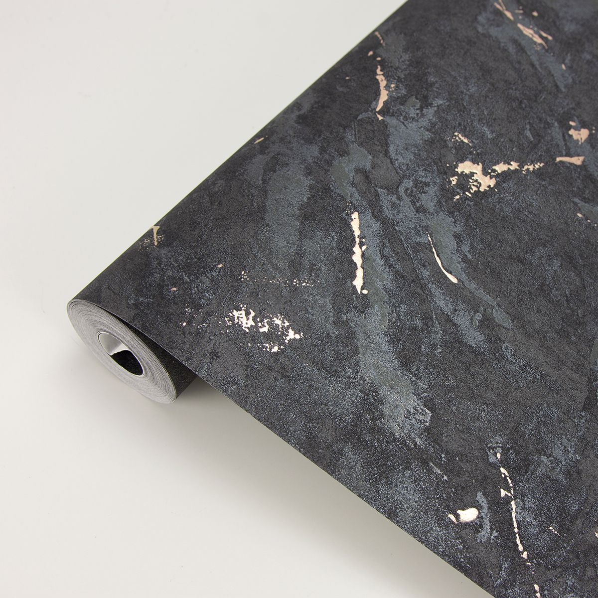 2927-00105 Titania Black Marble Texture Wallpaper