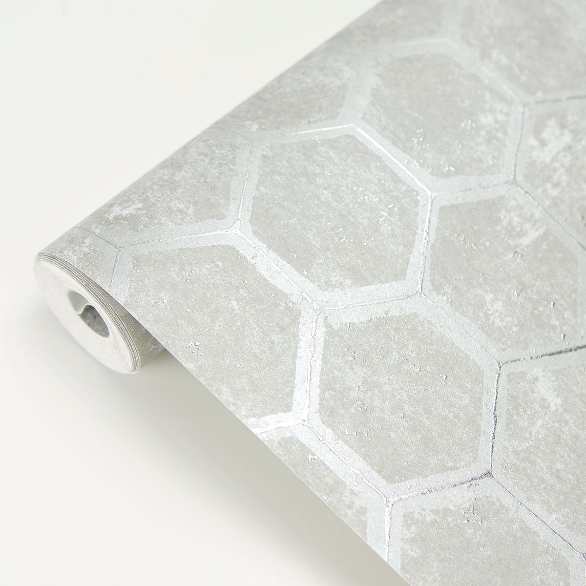 2927-00401 Starling Grey Honeycomb Wallpaper