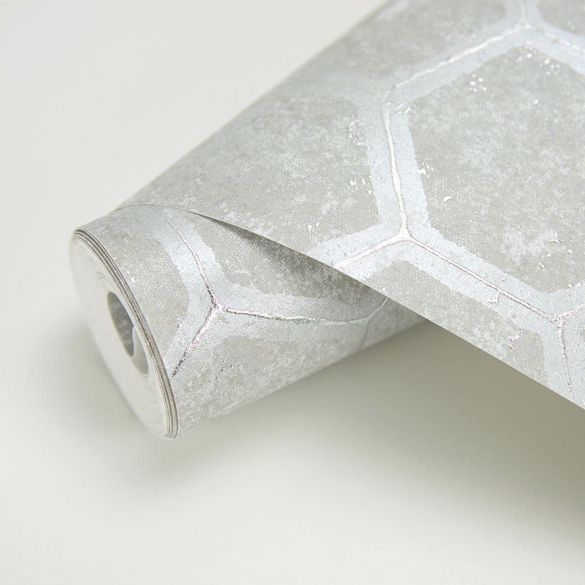 2927-00401 Starling Grey Honeycomb Wallpaper