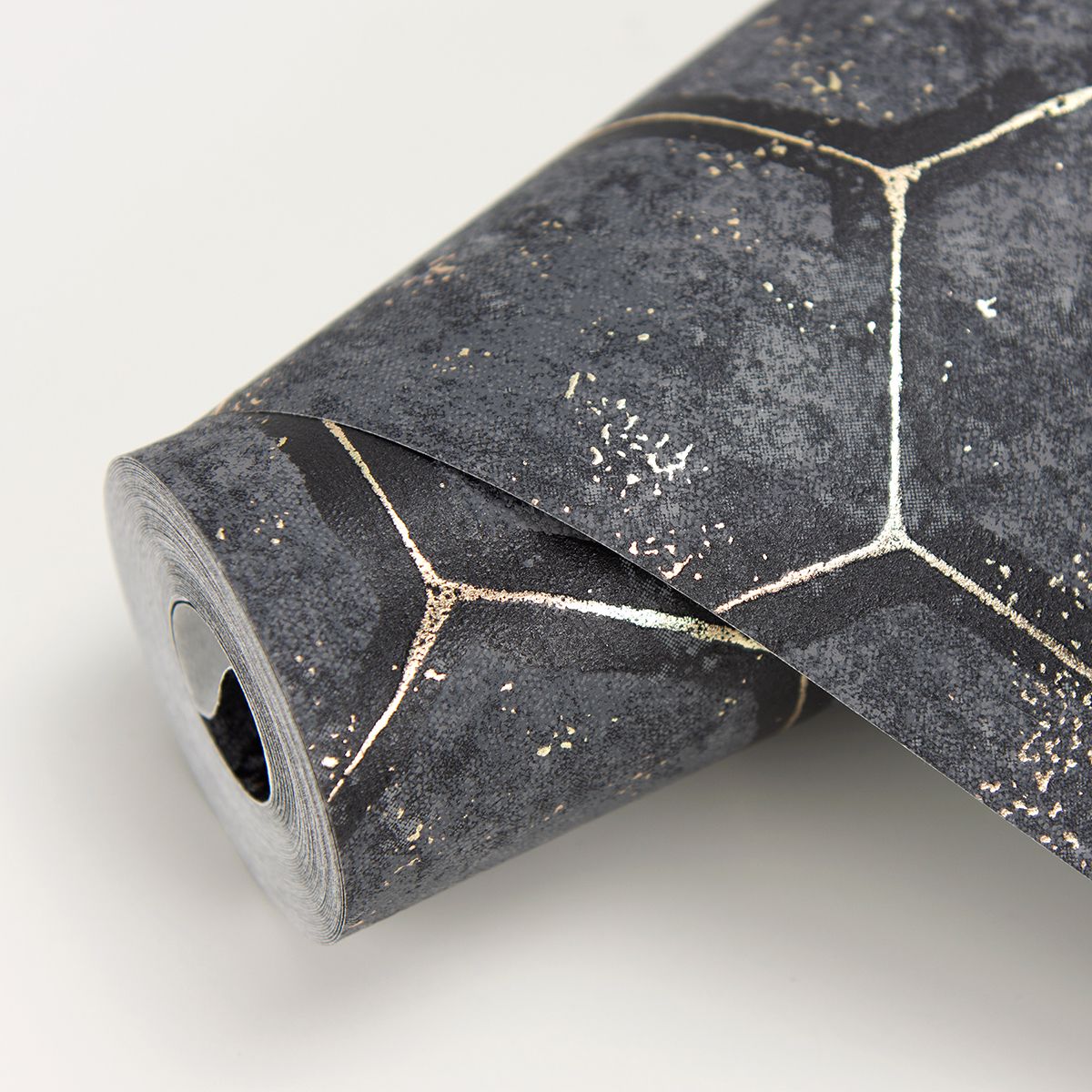 2927-00403 Starling Charcoal Honeycomb Wallpaper