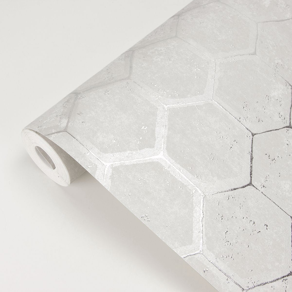 2927-00406 Starling Silver Honeycomb Wallpaper