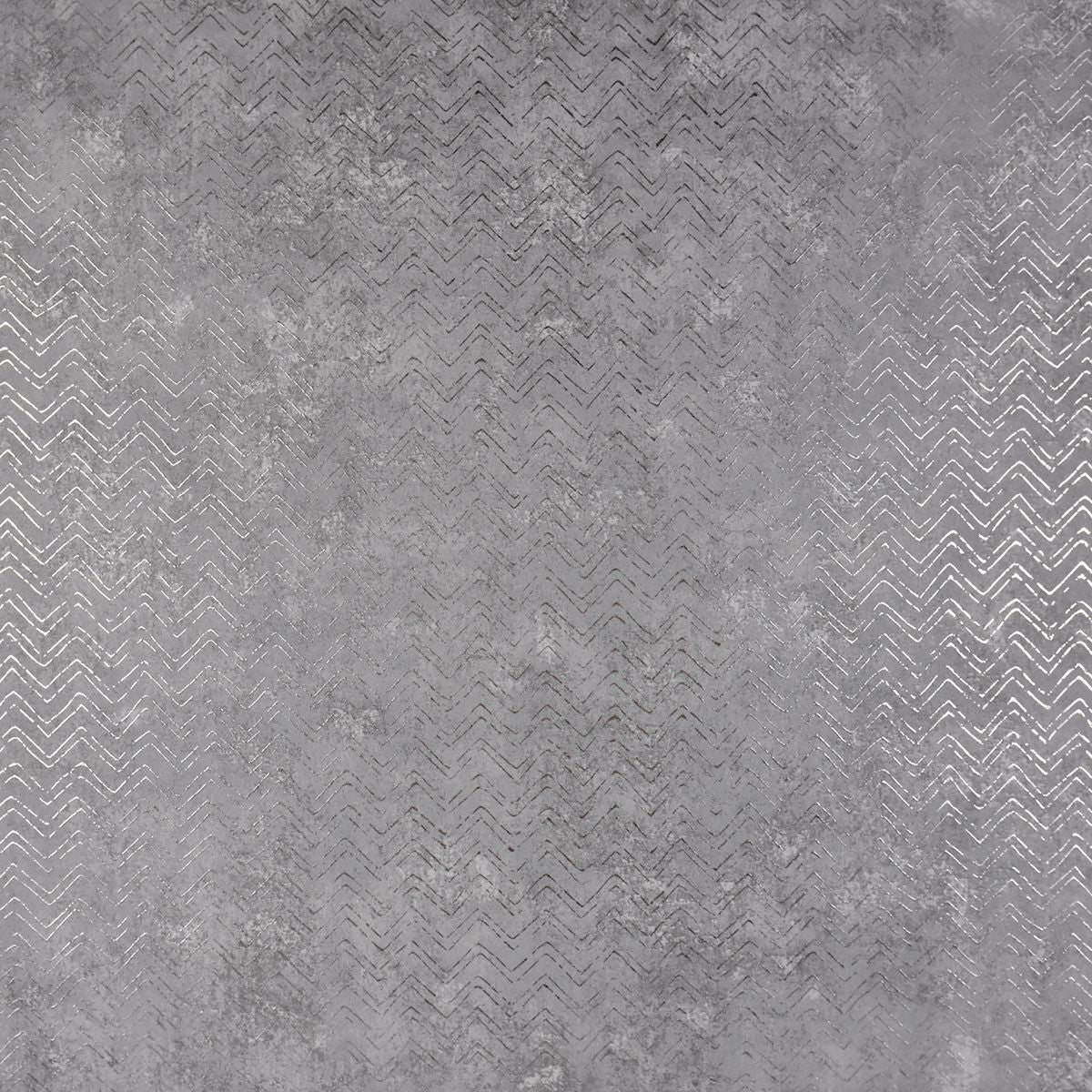 2927-00602 Luna Pewter Distressed Chevron Wallpaper