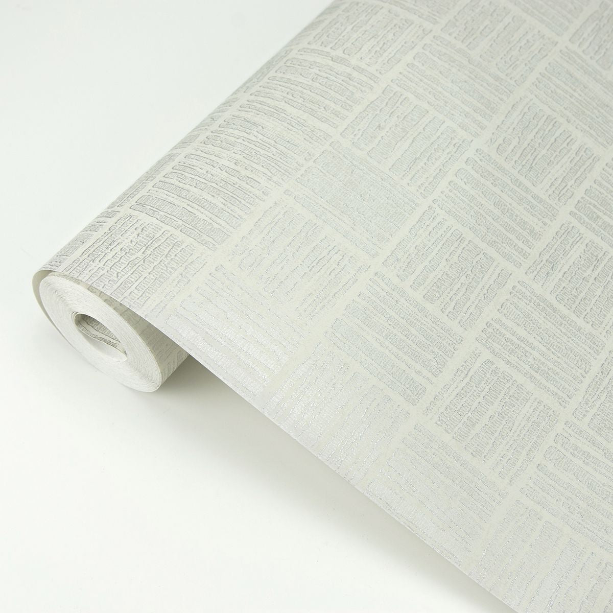 2927-10502 Glint Cream Distressed Geometric Wallpaper