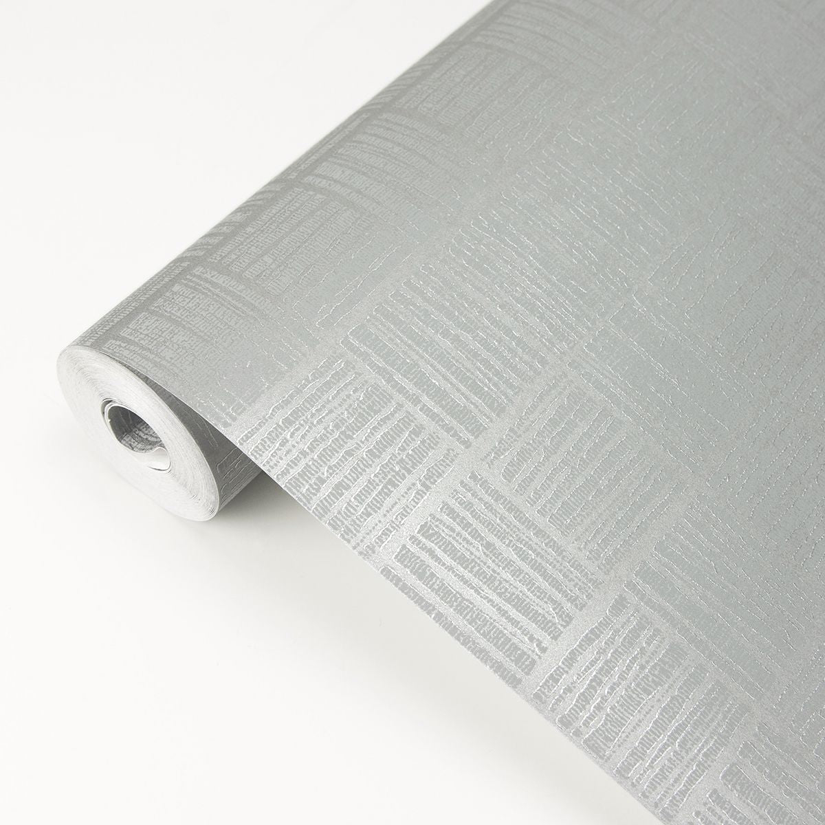 2927-10504 Glint Silver Distressed Geometric Wallpaper
