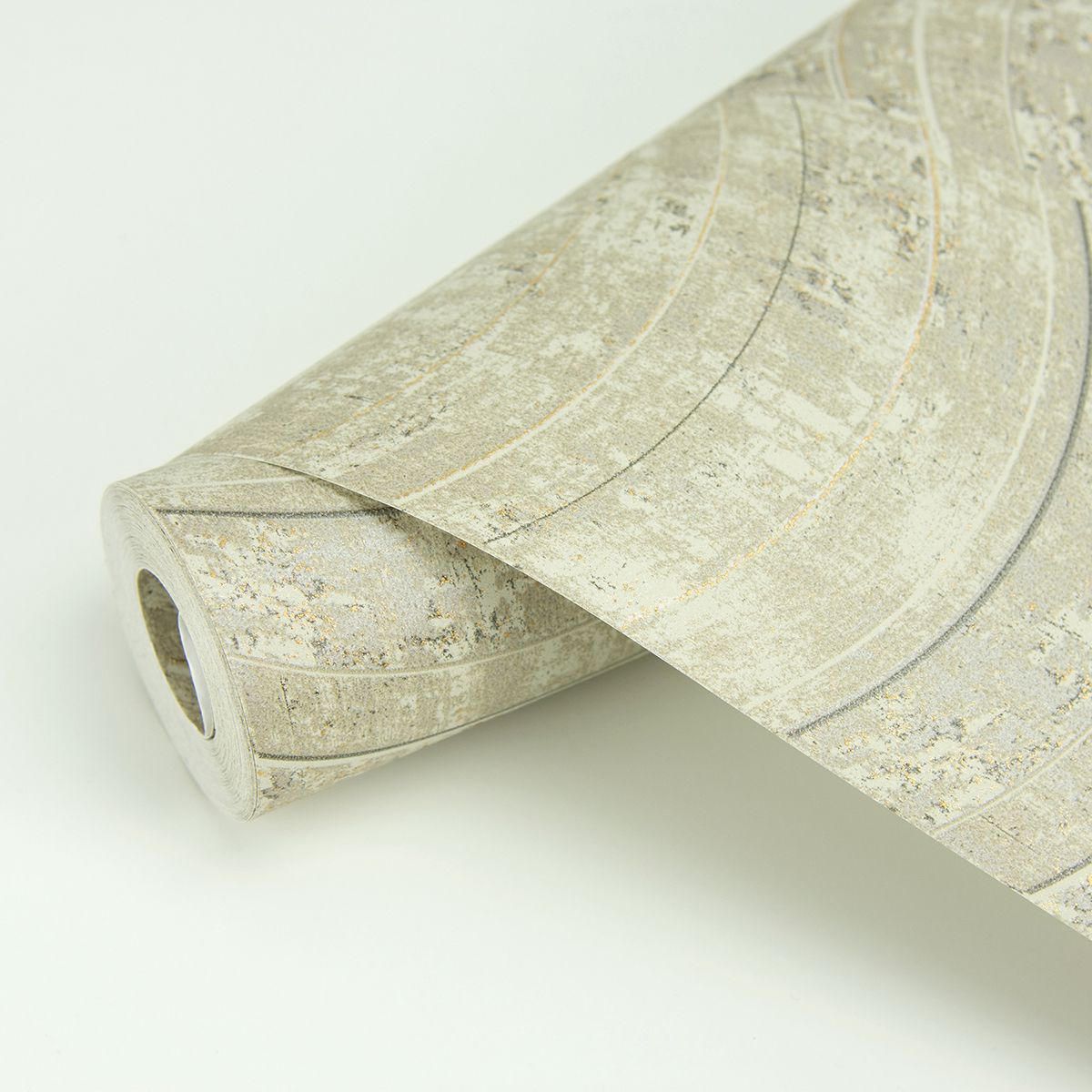2927-10802 Hydra Taupe Geometric Wallpaper