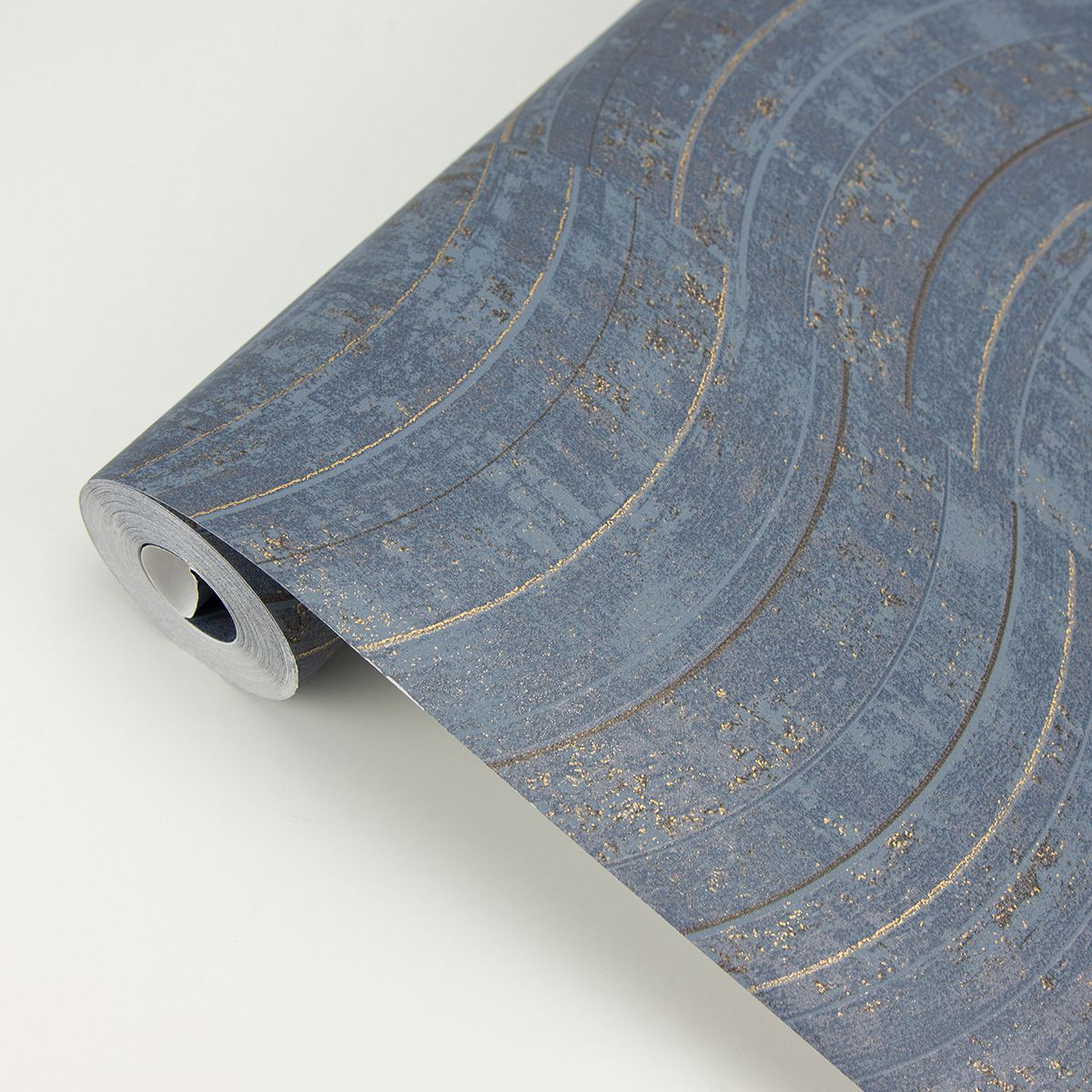 2927-10805 Hydra Blue Geometric Wallpaper