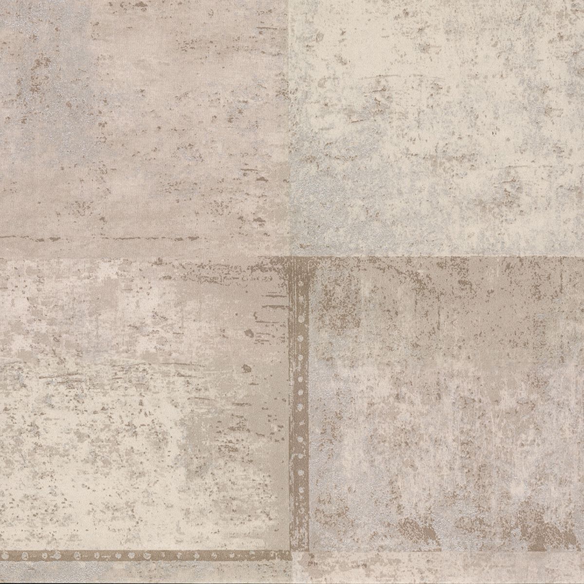 2927-10901 Vela Taupe Distressed Geometric Wallpaper