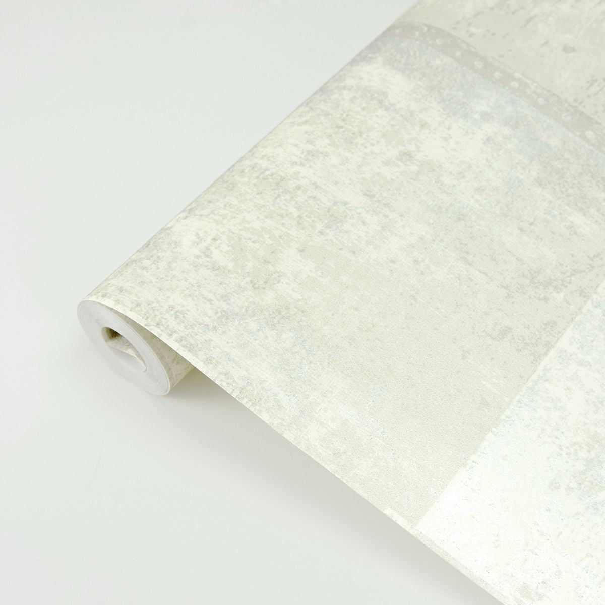 2927-10902 Vela Ivory Distressed Geometric Wallpaper