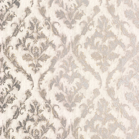 2927-20106 Lyra Light Grey Damask Wallpaper