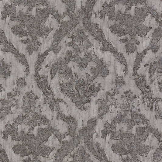 2927-20108 Lyra Pewter Damask Wallpaper