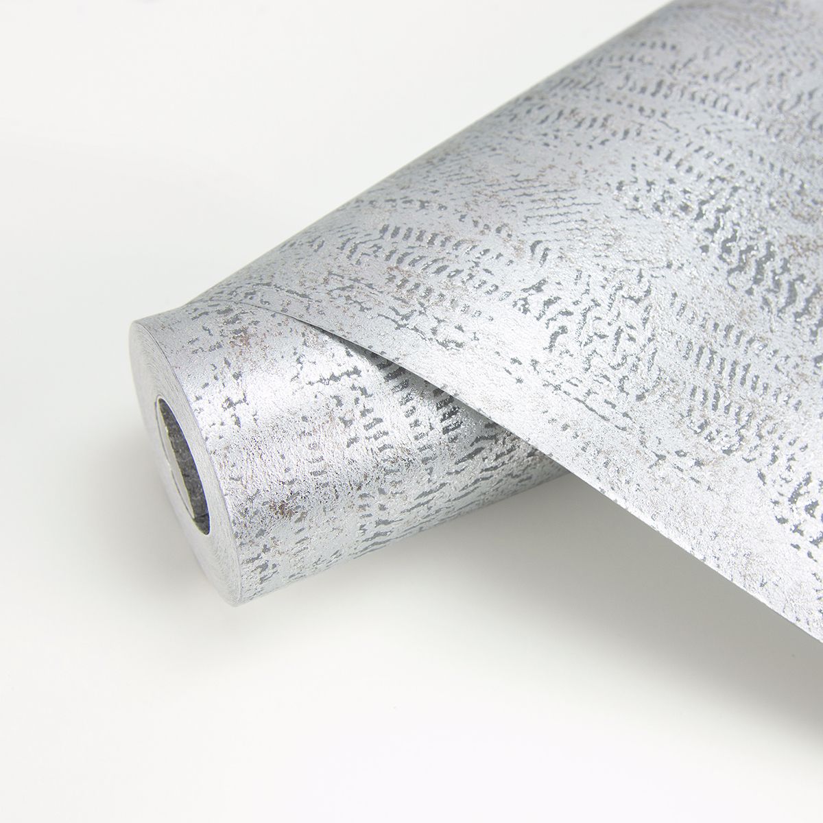 2927-20301 Luster Silver Distressed Texture Wallpaper