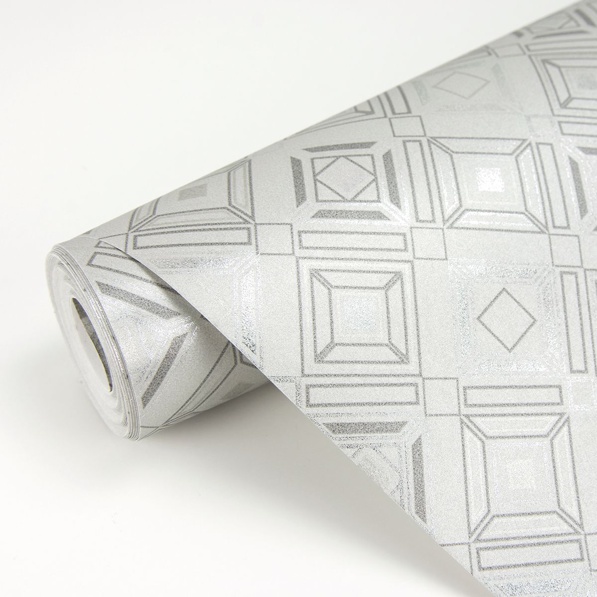 2927-20501 Sonic Light Grey Geometric Wallpaper