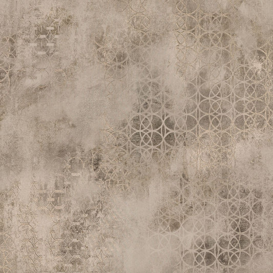 2927-20601 Fornax Brass Geometric Wallpaper