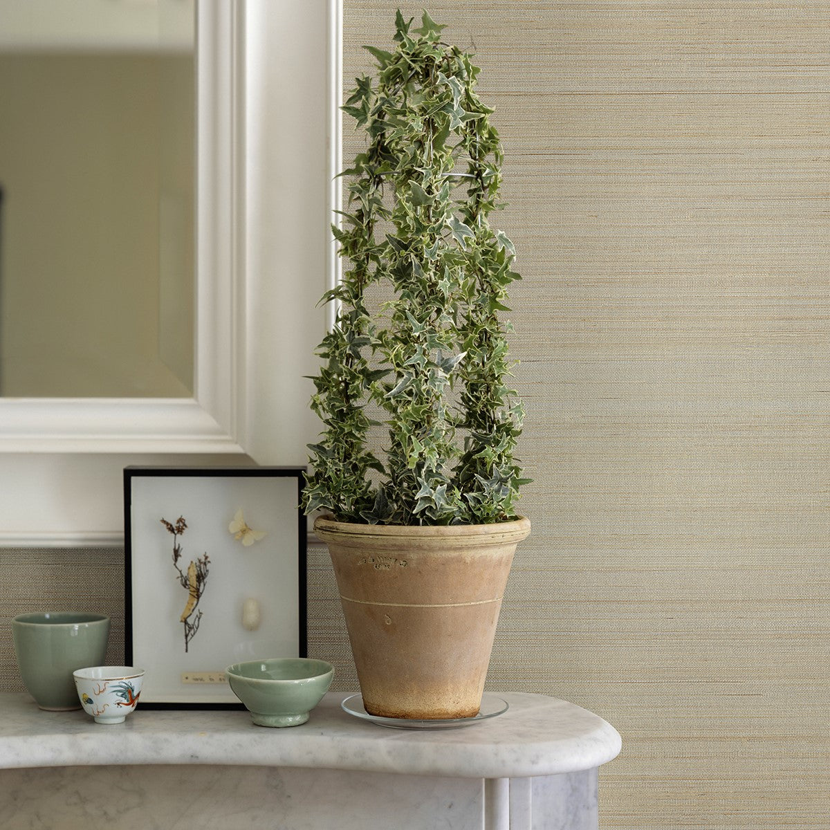2972-54745 Hiromi Champagne Abaca Grasscloth Wallpaper