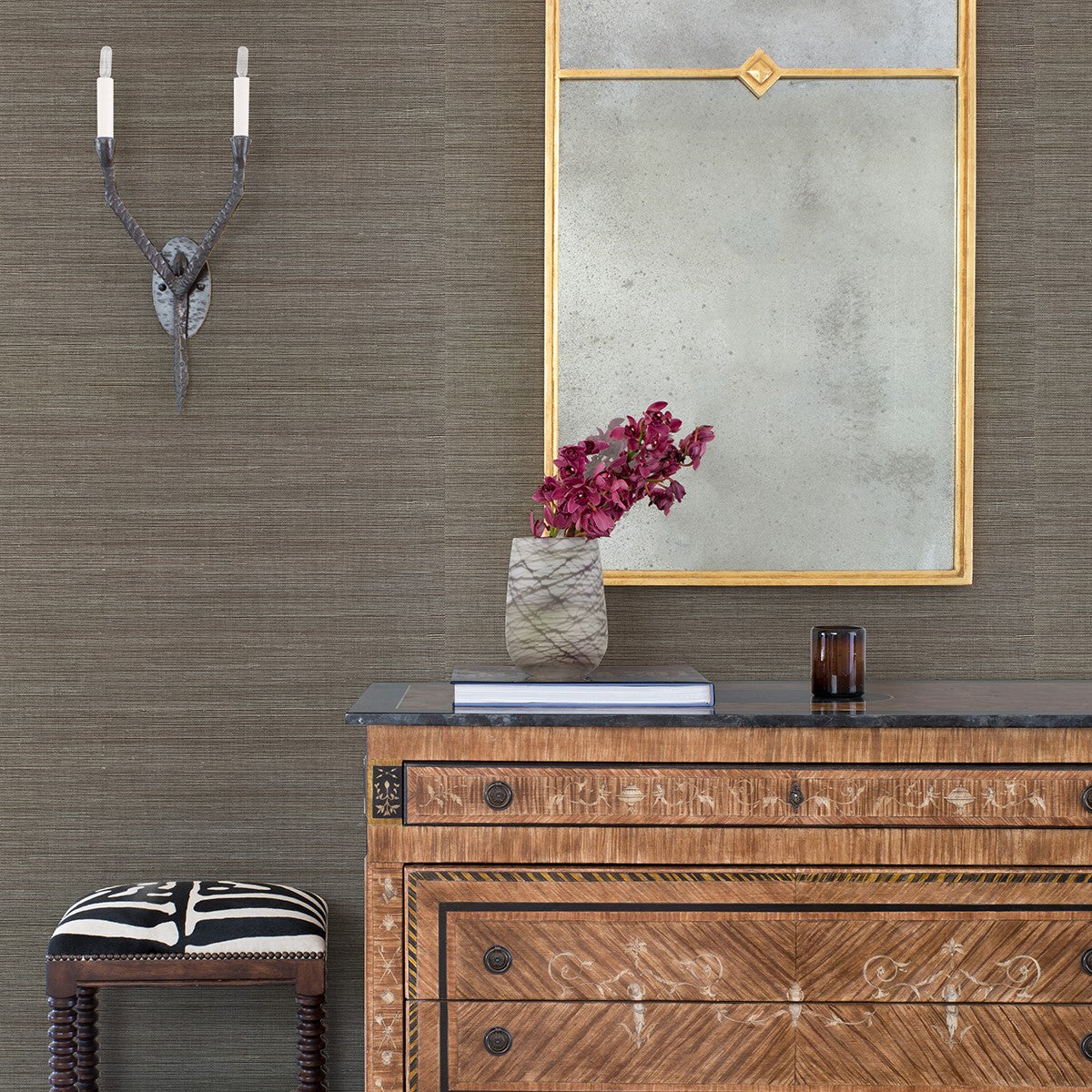 2972-65409 Jiao Metallic Sisal Grasscloth Wallpaper
