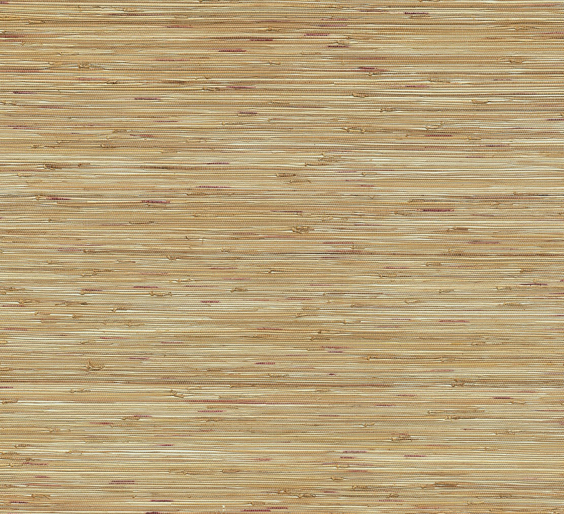 2972-86107 Shuang Light Brown Handmade Grasscloth Wallpaper