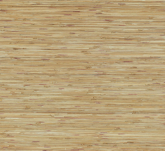 2972-86107 Shuang Light Brown Handmade Grasscloth Wallpaper