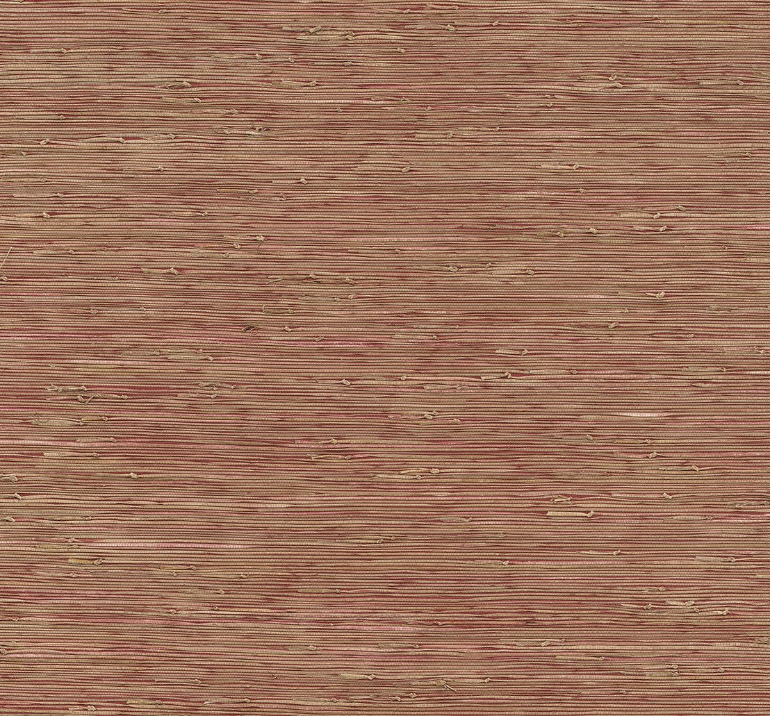 2972-86109 Shuang Rasberry Handmade Grasscloth Wallpaper
