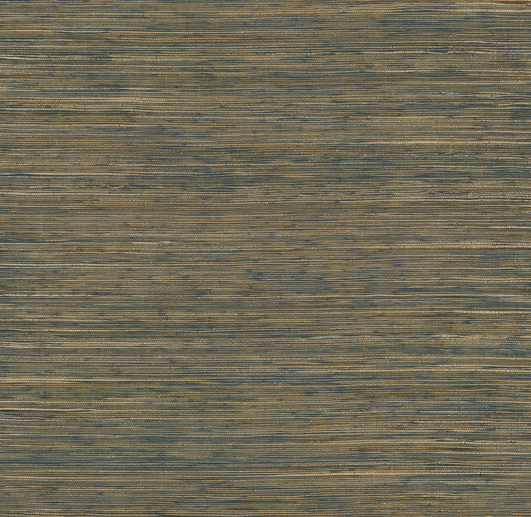 2972-86111 Shuang Teal Handmade Grasscloth Wallpaper