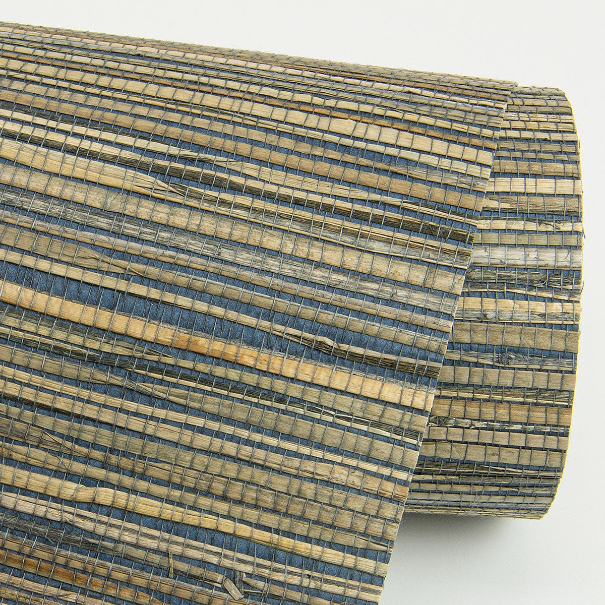 2972-86111 Shuang Teal Handmade Grasscloth Wallpaper