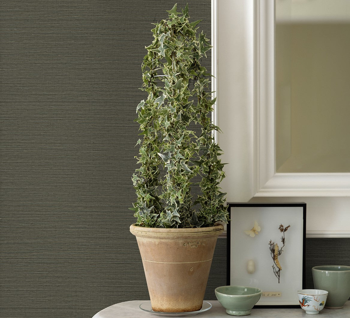 2972-86120 Caihon Green Sisal Grasscloth Wallpaper