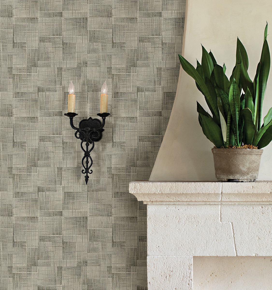 2972-86157 Ting Light Grey Lattice Wallpaper