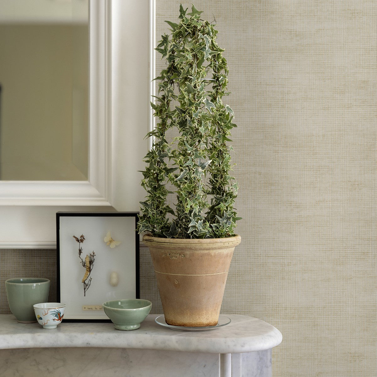 2972-86175 Yawen Gold String Wallpaper